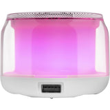 Mars Gaming MS-AURA, Altavoces Bluetooth 5.3, Chipset DSP Personalizado 15W, Iluminación RGB con Diseño ClearView 360º, Altavoces Compactos con Caja de Control de Volumen y RGB, Entrada AUX-IN, Blanco