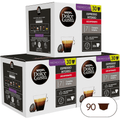 NESCAFÉ Dolce Gusto Espresso Intenso Descafeinado, 90 Cápsulas de Café, Intensidad 7, Para Cafeteras Dolce Gusto, 90 Cápsulas