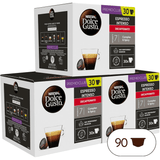 NESCAFÉ Dolce Gusto Espresso Intenso Descafeinado, 90 Cápsulas de Café, Intensidad 7, Para Cafeteras Dolce Gusto, 90 Cápsulas