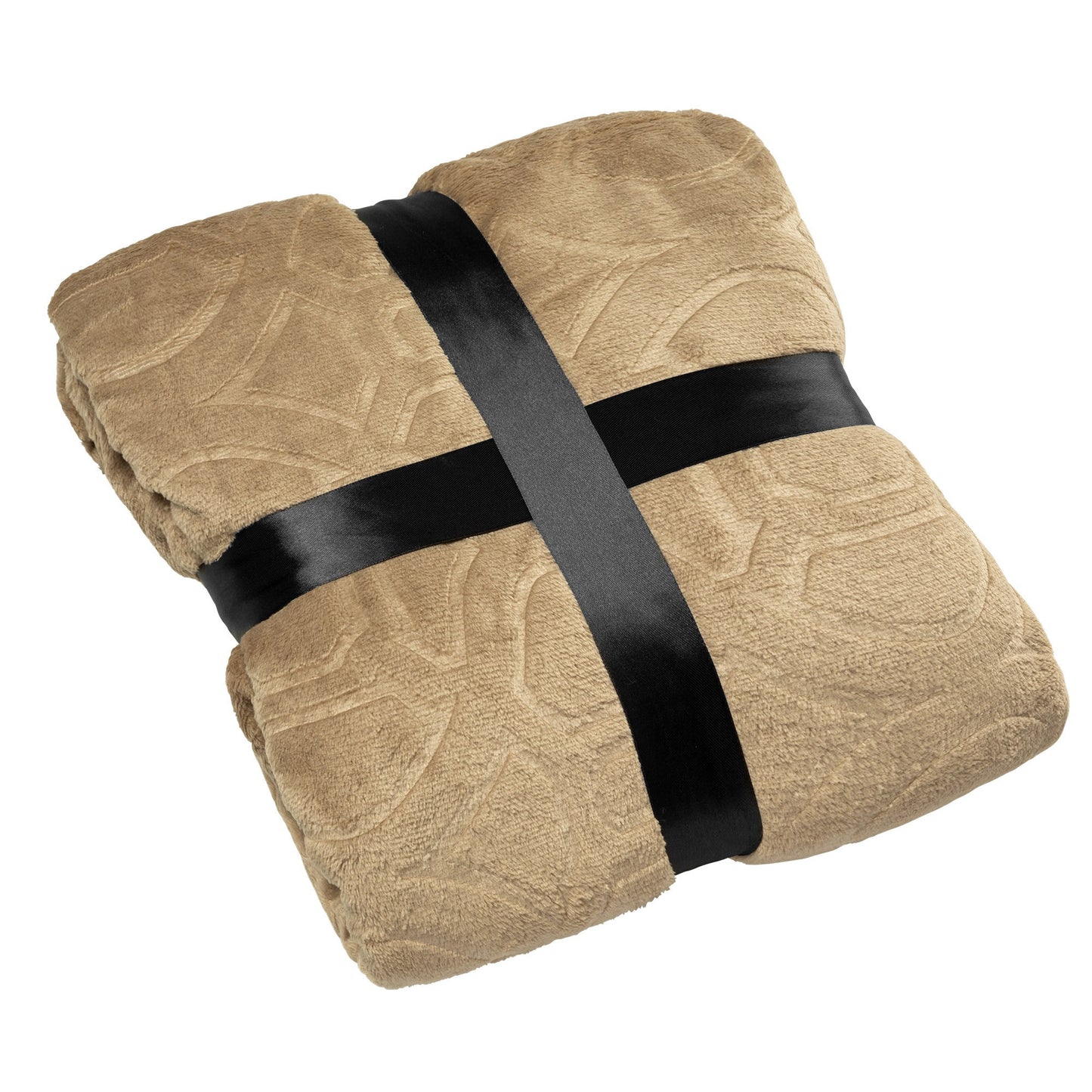 Manta Suave, Manta Super Suave y Cálida de Poliéster con Diseño Geométrico en Relieve, 127 x 177.8 cm, 220g Poliéster, Ideal para Otoño e Invierno