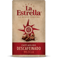 La Estrella Café Molido Descafeinado Mezcla, Paquete de 250 g