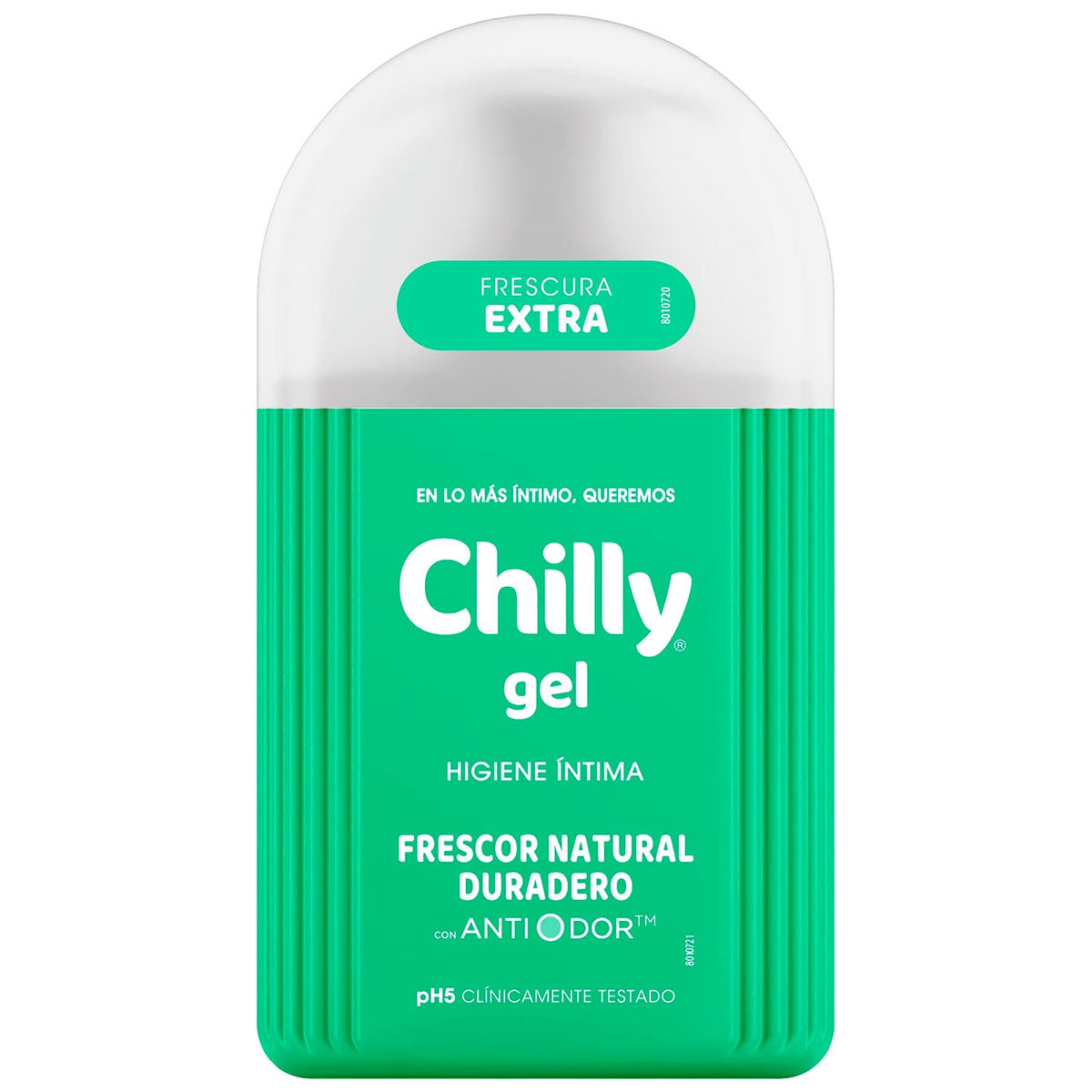 Chilly Jabón Íntimo para Mujer, Higiene Íntima Diaria con Sensación de Frescura, Limpieza Suave y Textura en Gel, 250 ml