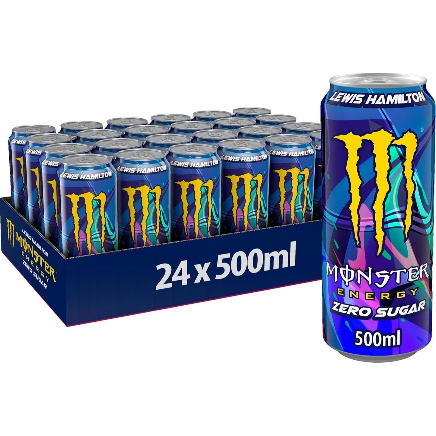 MONSTER ENERGY Bebida Energética, Refresco Energético, Pack 12/24 Latas de 500ml
